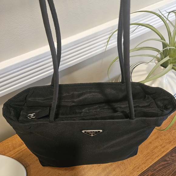 Prada Classic Black Nylon Tote, w/ COA - Picture 3 of 15